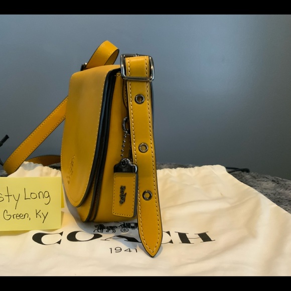 Coach Bags Disney X Excellent Cond Rare Saddle Bag Mickey Limited